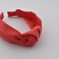Ladies Tot Knot Alice band - Liberty of London Coral Red - Tot Knots of Brighton