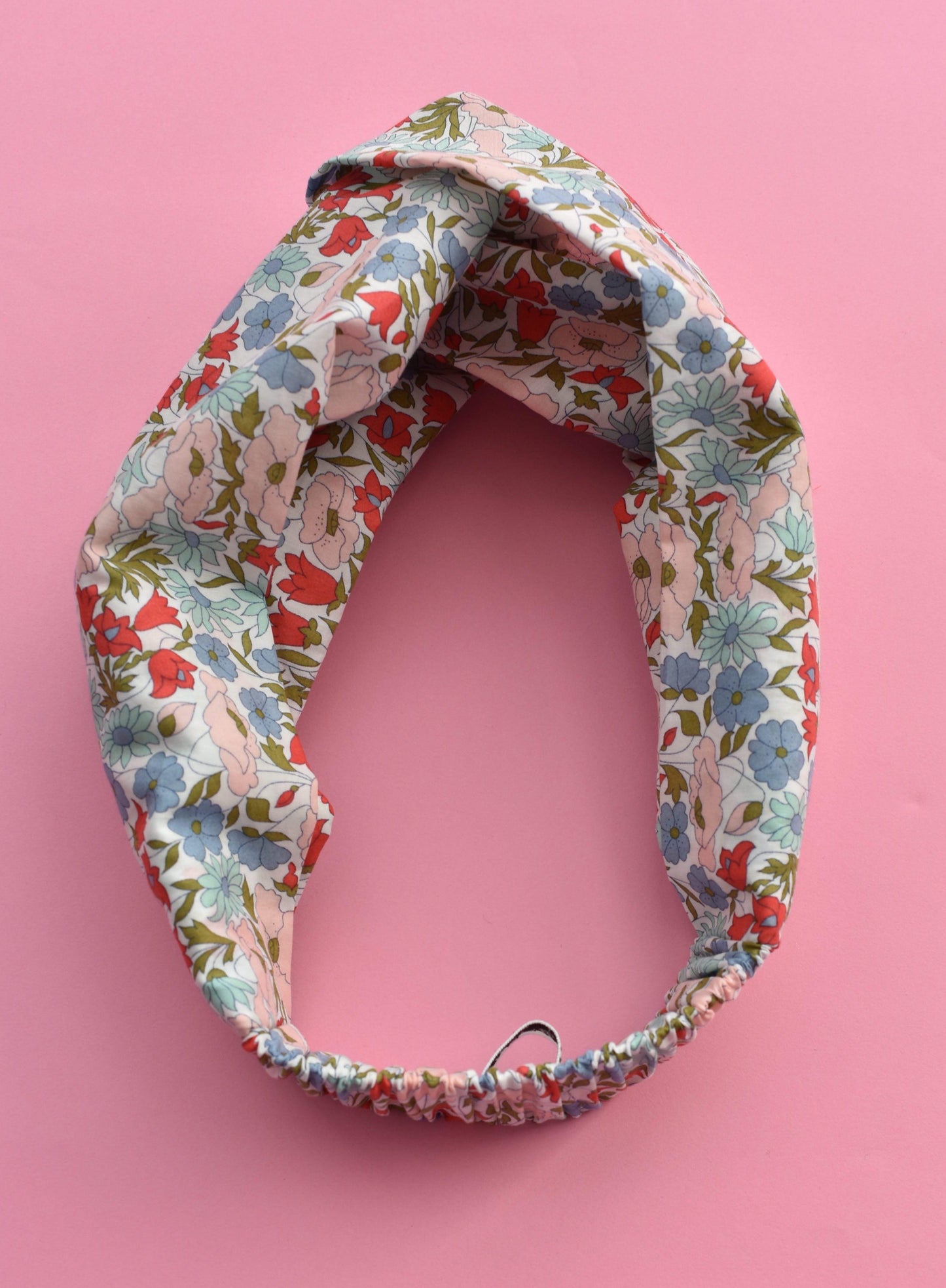 Poppy and Daisy Floral Twisted Turban hairband and neck scarf - Tot Knots of Brighton