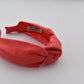 Ladies Tot Knot Alice band - Liberty of London Coral Red - Tot Knots of Brighton