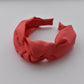 Ladies Tot Knot Alice band - Liberty of London Coral Red - Tot Knots of Brighton