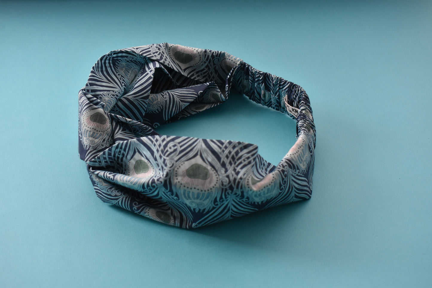 Kids Tot Knot Twisted hairband - Liberty of London Caesar Feather print