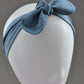Ladies Knot hairband - Liberty of London Airforce Blue - Silk & Lawn
