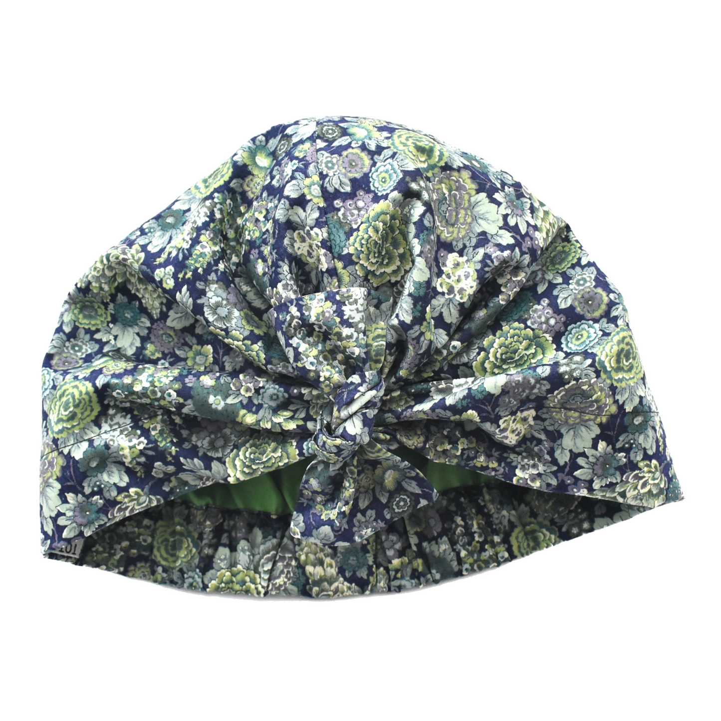Ladies Turban Hat - Vintage Liberty of London Elysian Blue Floral print