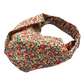 Twisted Turban Headband - Red Betsy Ann Liberty of London print - Silk & Lawn