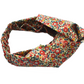 Twisted Turban Headband - Red Betsy Ann Liberty of London print - Silk & Lawn