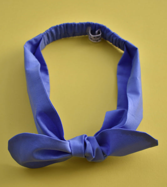 Ladies Tot Knot hairband - Liberty of London Periwinkle Blue - Tot Knots of Brighton