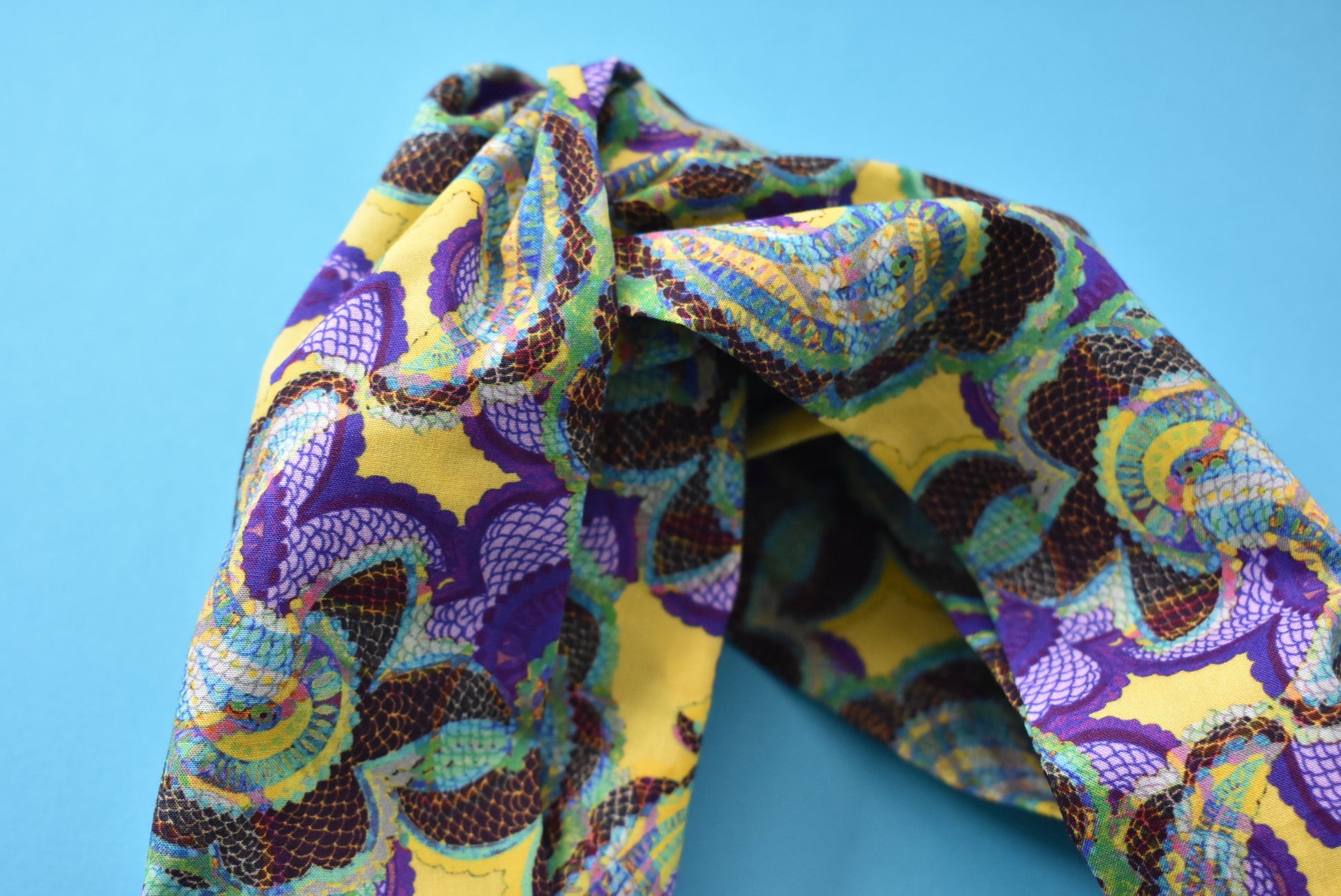 Ladies Twisted Turban Headband - Liberty of London Babylon - Silk & Lawn