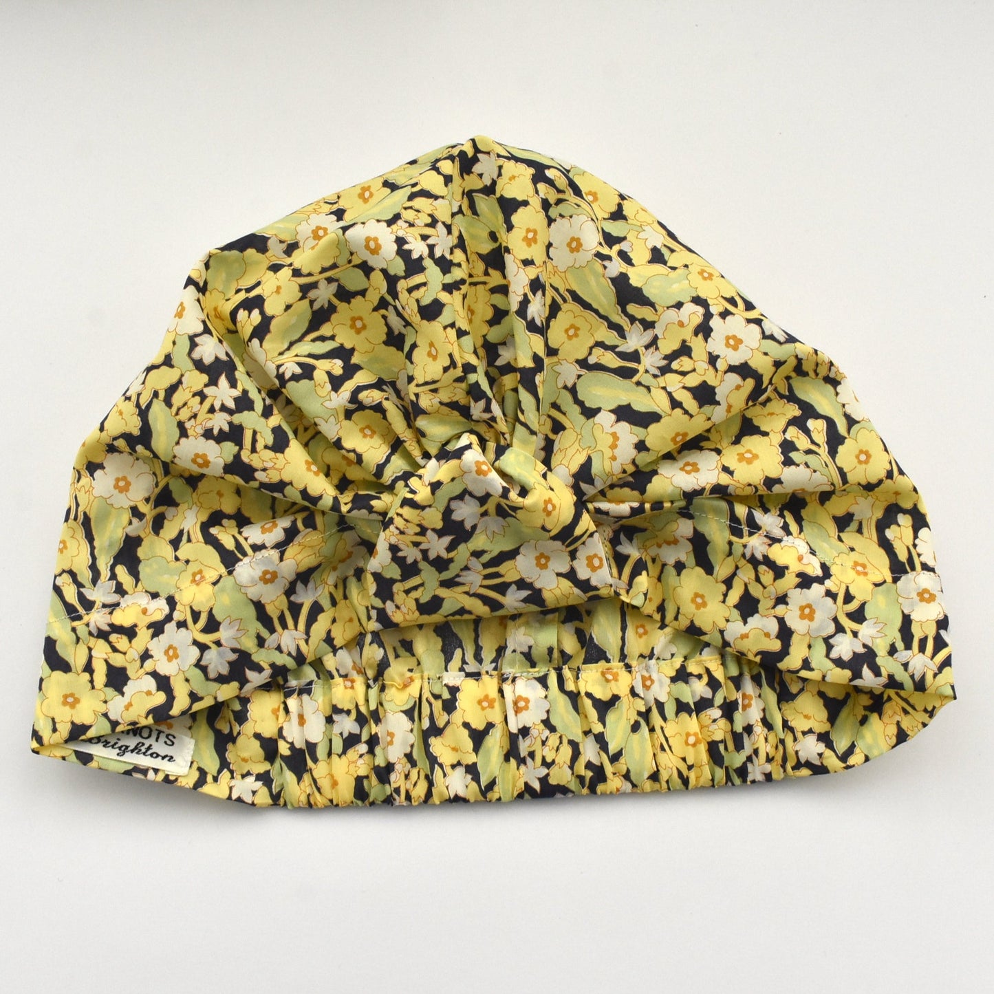 Salty Sea Knot - Swimming Cap Topper - Swim Turban in Yellow Primrose