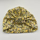 Salty Sea Knot - Swimming Cap Topper - Swim Turban in Yellow Primrose - Silk & Lawn