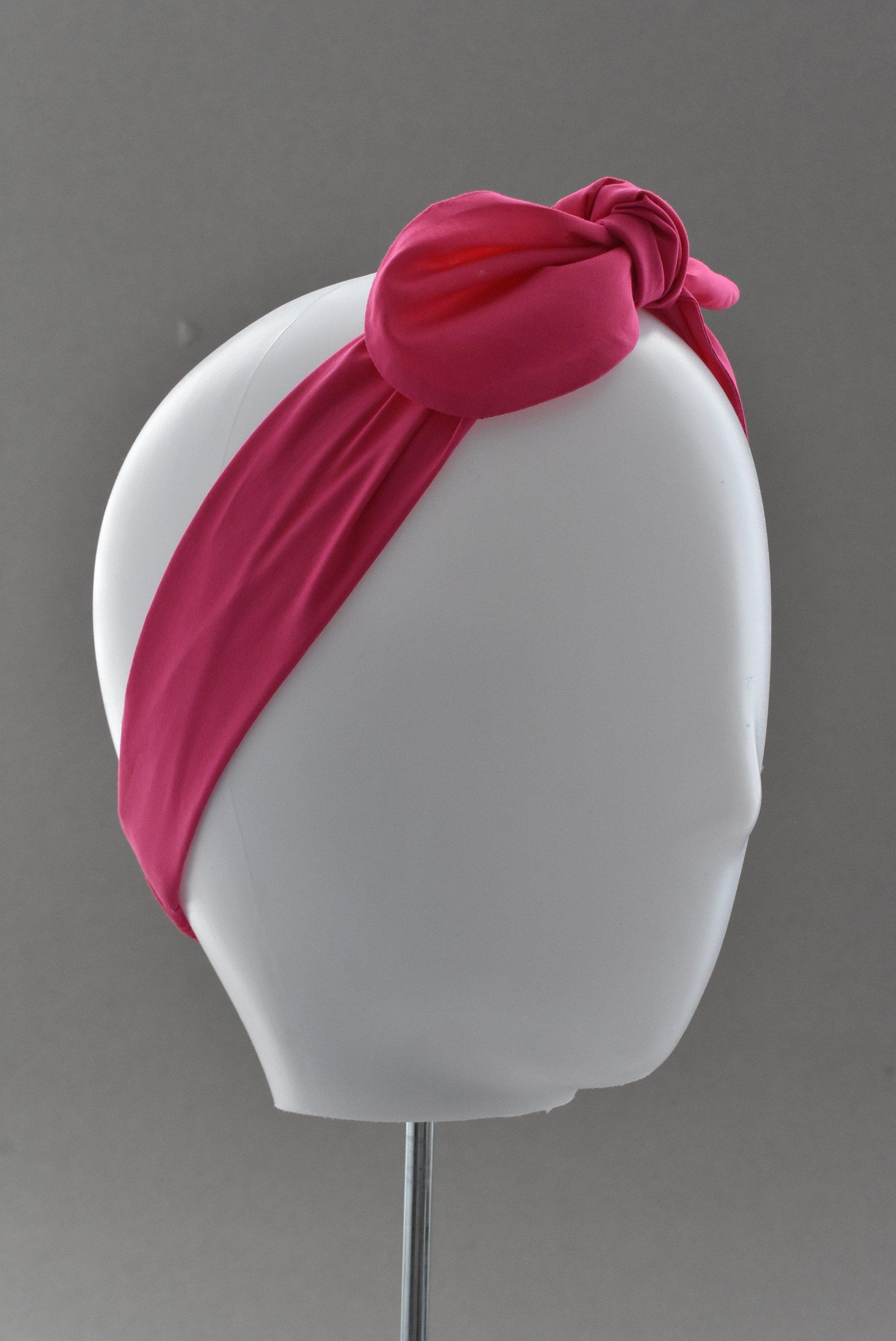Ladies Tot Knot hairband - Hot Pink - Tot Knots of Brighton