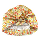 Together Co Ladies Turban Hat - Yellow D'anjo Liberty of London print - Silk & Lawn