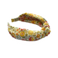 Together Co Classic Knot head band - Liberty of London D'anjo Yellow Floral print - Silk & Lawn