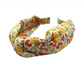 Together Co Classic Knot head band - Liberty of London D'anjo Yellow Floral print - Silk & Lawn