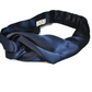 Navy Blue Silk Twisted Turban hairband and neck scarf in Mulberry Silk - 100% pure silk satin - Silk & Lawn