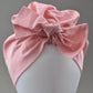 Ladies Turban Hat - Liberty of London Dusty Pink - Silk & Lawn