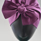 Ladies Turban Hat - Liberty of London Aubergine Purple - Silk & Lawn