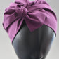Ladies Turban Hat - Liberty of London Aubergine Purple - Silk & Lawn