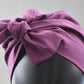 Ladies Turban Hat - Liberty of London Aubergine Purple - Silk & Lawn