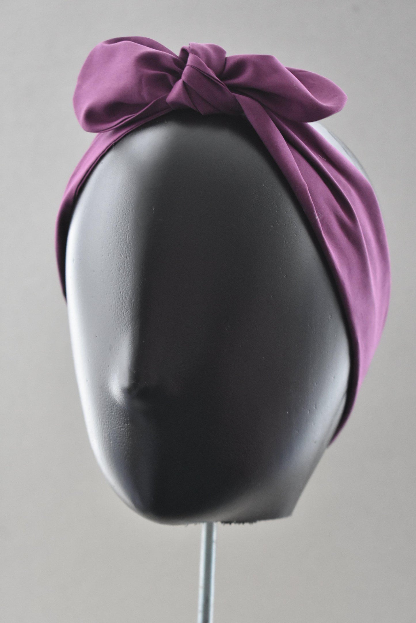 Ladies Knot hairband - Liberty of London Aubergine Purple