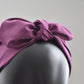 Ladies Knot hairband - Liberty of London Aubergine Purple - Silk & Lawn
