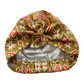Pure silk Turban & Head wrap - Liberty of London Gold Tapestry Hearts - Silk & Lawn