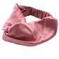 Dusty Pink Silk Twisted Turban hairband and neck scarf in Mulberry Silk - 100% pure silk satin - Silk & Lawn