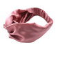 Dusty Pink Silk Twisted Turban hairband and neck scarf in Mulberry Silk - 100% pure silk satin - Silk & Lawn