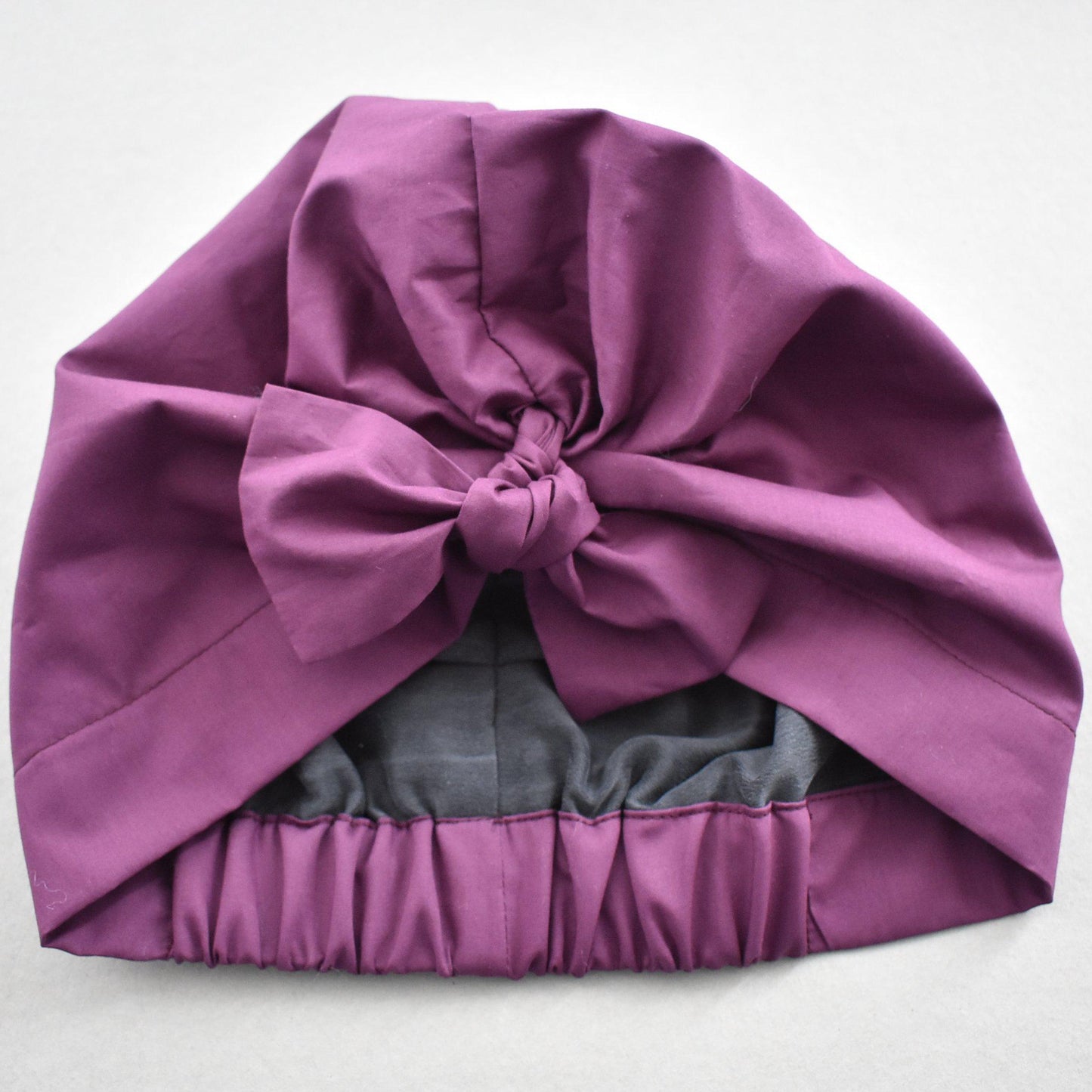 Little Land Girl Baby Hat - Liberty of London Aubergine Purple