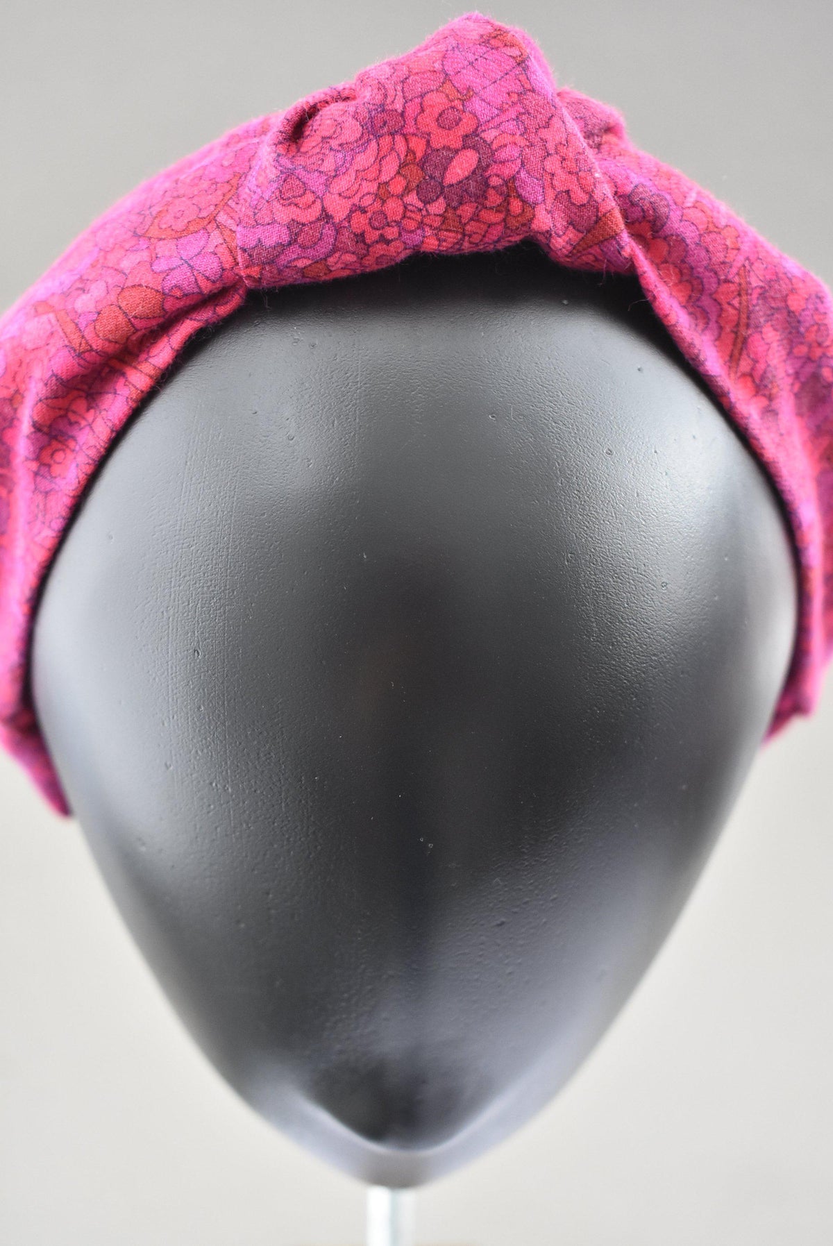 Ladies Knot Alice band - Liberty of London Bright Pink Graphic sample - Silk & Lawn