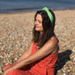 Ladies Knot Alice band - Liberty of London Bright Green - Silk & Lawn