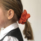 Liberty of London Tangerine Orange Scrunchie - Silk & Lawn