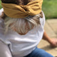 Ladies Twisted Turban Headband - Liberty of London Mustard Yellow - Silk & Lawn