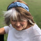 Ladies Tot Knot Alice band - Liberty of London Airforce Blue - Silk & Lawn