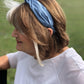 Ladies Tot Knot Alice band - Liberty of London Airforce Blue - Silk & Lawn