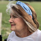 Ladies Tot Knot Alice band - Liberty of London Airforce Blue - Silk & Lawn