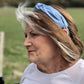 Ladies Tot Knot Alice band - Liberty of London Airforce Blue - Silk & Lawn
