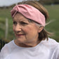 Ladies Twisted Turban Headband - Liberty of London Dusty Pink - Silk & Lawn