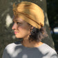 Ladies Turban Hat - Liberty of London Mustard (MEDIUM) - Silk & Lawn