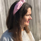 Ladies Knot Alice band - Liberty of London Dusty Pink - Silk & Lawn