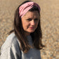 Ladies Twisted Turban Headband - Liberty of London Dusty Pink - Silk & Lawn