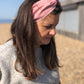 Ladies Twisted Turban Headband - Liberty of London Dusty Pink - Silk & Lawn