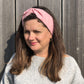 Ladies Twisted Turban Headband - Liberty of London Dusty Pink - Silk & Lawn