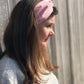 Ladies Twisted Turban Headband - Liberty of London Dusty Pink - Silk & Lawn
