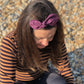 Ladies Knot hairband - Liberty of London Aubergine Purple - Silk & Lawn