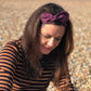 Ladies Knot hairband - Liberty of London Aubergine Purple - Silk & Lawn