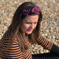 Ladies Knot hairband - Liberty of London Aubergine Purple - Silk & Lawn