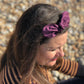 Ladies Knot hairband - Liberty of London Aubergine Purple - Silk & Lawn
