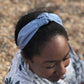 Ladies Tot Knot Alice band - Liberty of London Airforce Blue - Silk & Lawn