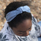 Ladies Tot Knot Alice band - Liberty of London Airforce Blue - Silk & Lawn