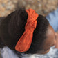 Ladies Knot Alice band - Liberty of London Tangerine Orange - Silk & Lawn